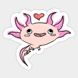 Friendly Axolotl Sticker